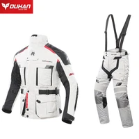 duhan motorcycle men jacket protective gear moto racing jacket set chaqueta moto waterproof motocross off road racing jacket