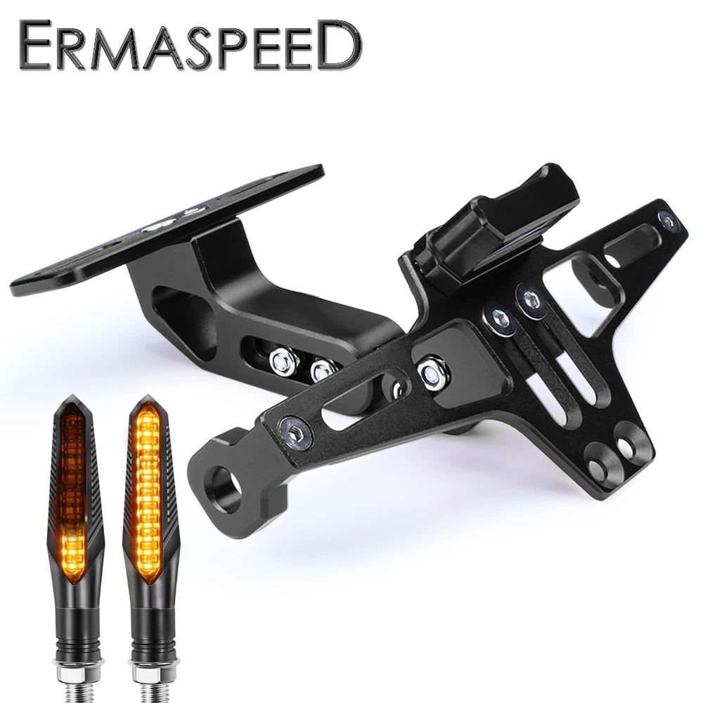 Универсальный кронштейн для мотоцикла рамки номерного знака и светодиодный