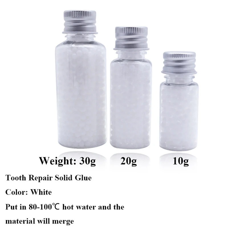 1PC 10/20/30g Bottled Denture Solid Tooth Gel Temporary Teeth Repair Kit False Glue Adhesive Tools |