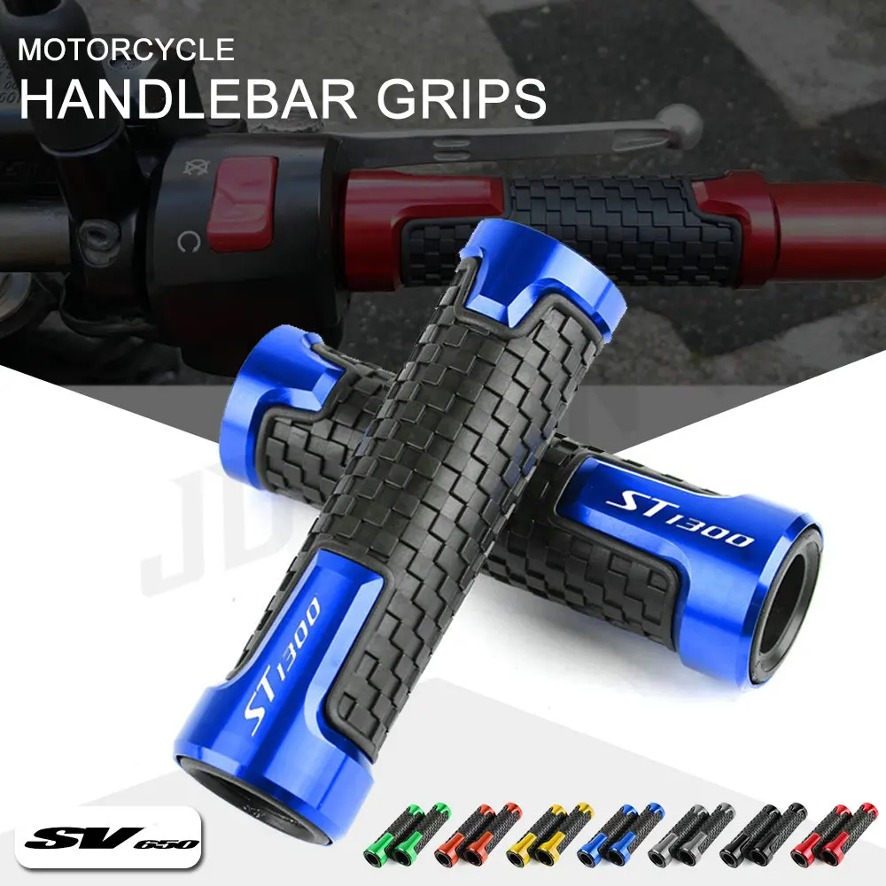 

Motorcycle 7/8" Handlebar Grip Anti-Skid Handle Bar Motorbike Hand Grips End For SUZUKI SV650 SV650/S 1999-2009