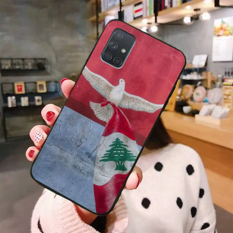Чехол для телефона PENGHUWAN с ливанским флагом Samsung Galaxy A21S A01 A11 A31 A81 A10 A20E A30 A40 A50 A70 A80 A71