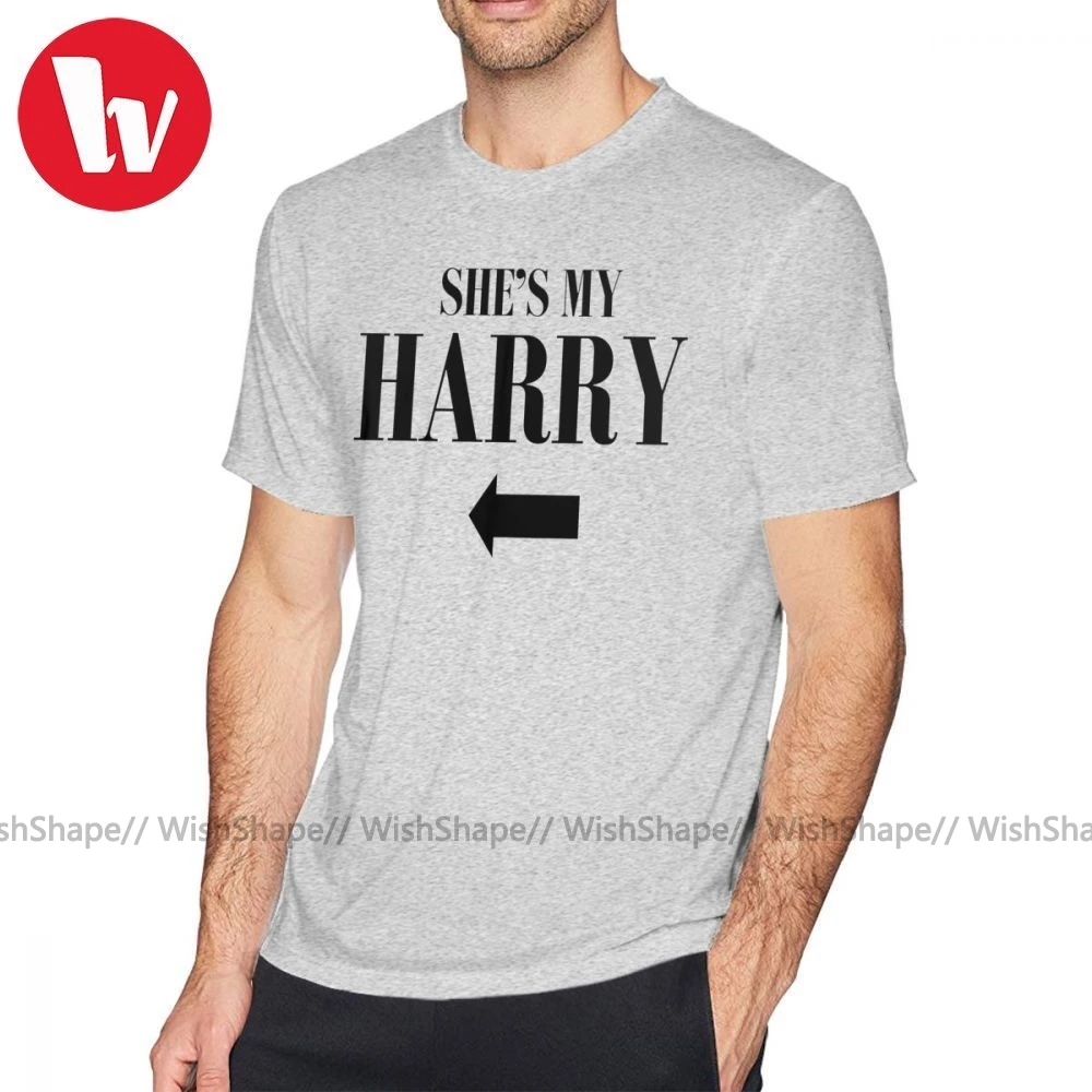 Футболка Луи Tomlinson She S My Harry футболка пляжная забавная 100% хлопковая с короткими