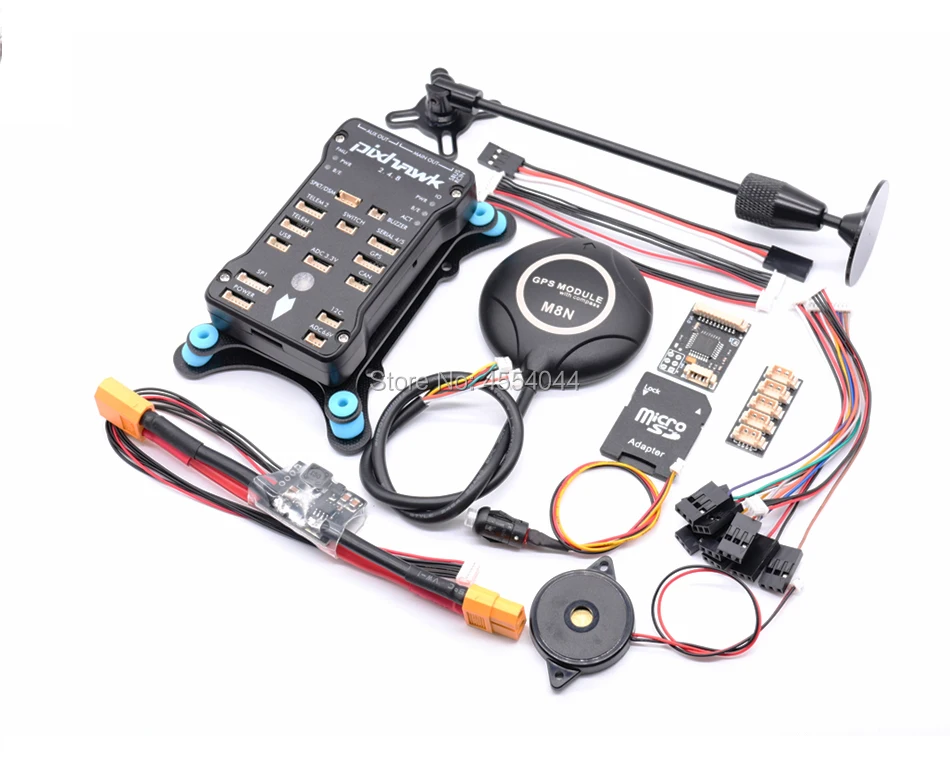 Контроллер полета Pixhawk PX4 PIX 2.4.8 32 бит игровые джойстики w/4G SD M8N gps+ 433 МГц/915 МГц 100 мВт радиотелеметрия++ I2C+ мг+ xt60 силовой модуль