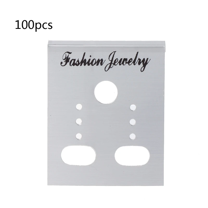 100 шт Серьга Пластик Дисплей карты стержня уха повесить тег ювелирные изделия