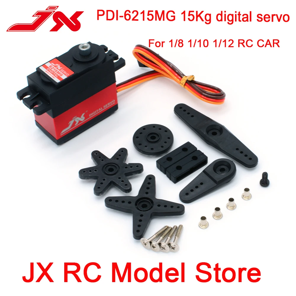 JX PDI-6215MG 62 г 15 кг Высокая точность металла шестерни цифровой стандартный сервопривод для 1/8 1/10 RC автомобилей Лодка робот самолет вертолет запчасти JX PDI-6215MG 62 г 15 кг Высокая точность металла шестерни цифровой стандартный сервопривод для 1/8 1/10 RC автомобилей Лодка робот самолет вертолет запчасти