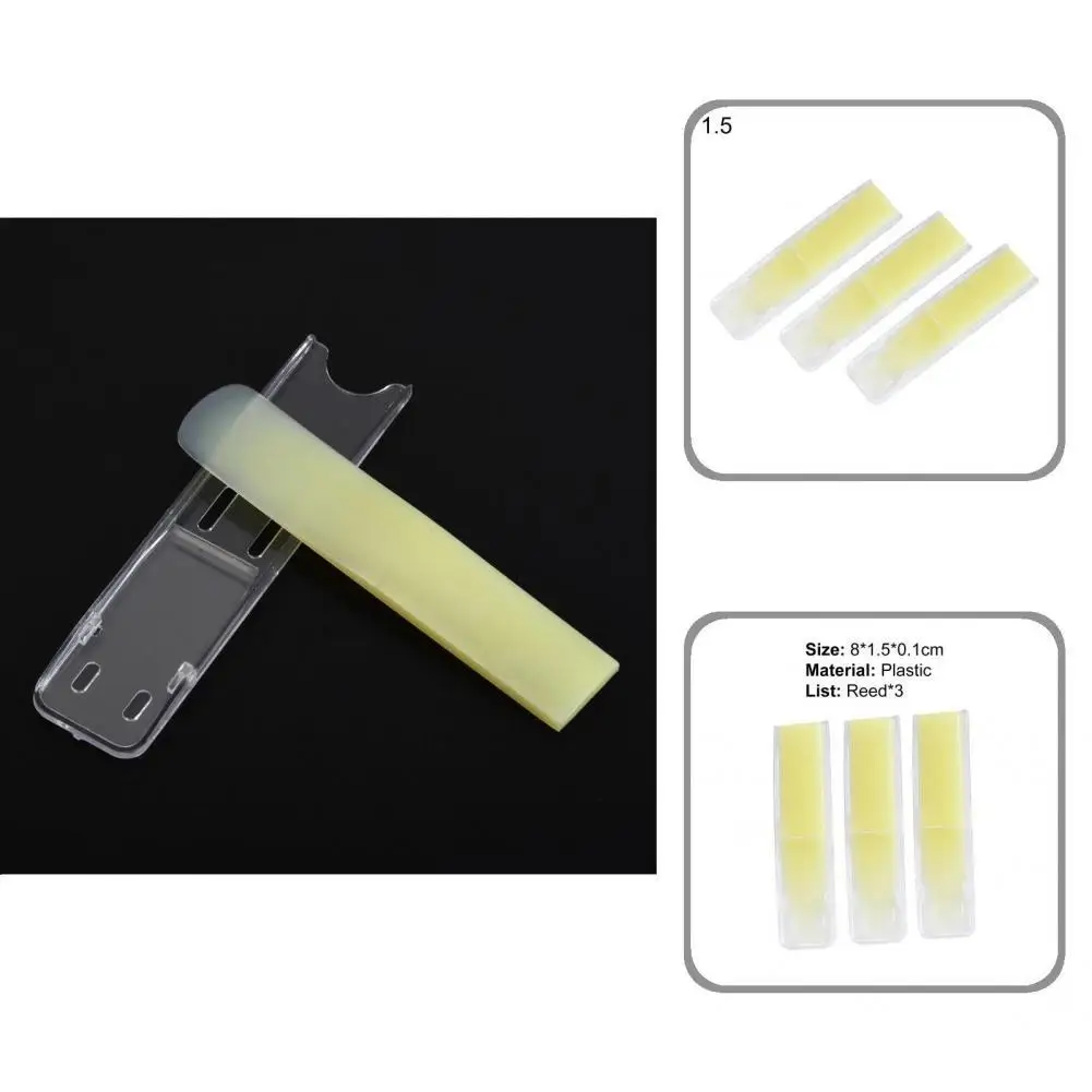 

Delicate Sax Reed Harmless Portable Anti-Corrosion Mini Non-Broken Saxophone Reed Saxophone Reed Saxophone Reed 3Pcs/Set