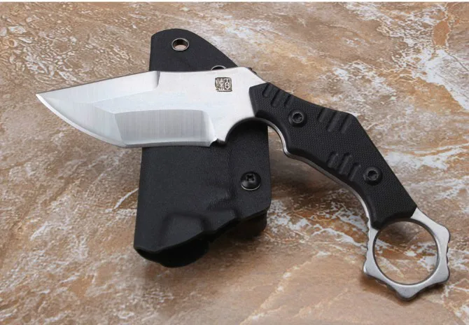 Охотничий нож с фиксированным лезвием Wolf тактический Клинок рукояткой из G10 и AUS-8