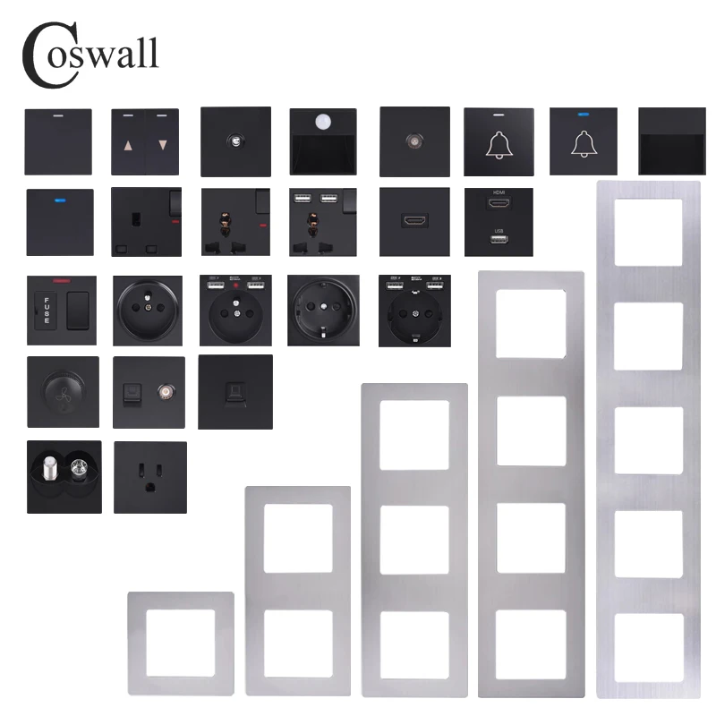 

Настенный выключатель с вертикальной панелью, из нержавеющей стали