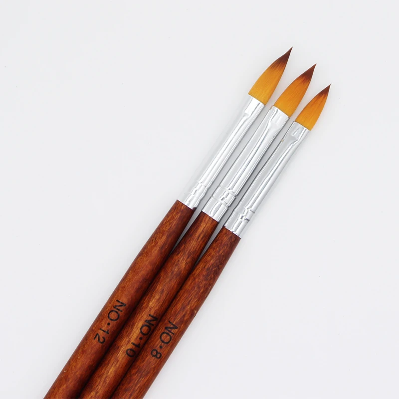 Nail Brush Art Acrylic Nails Kolinsky Pincel 3D Acrilico Powder Pinceau Acrylique Ongle Pinceles Para Acryl Penselen Pennelli | Красота и