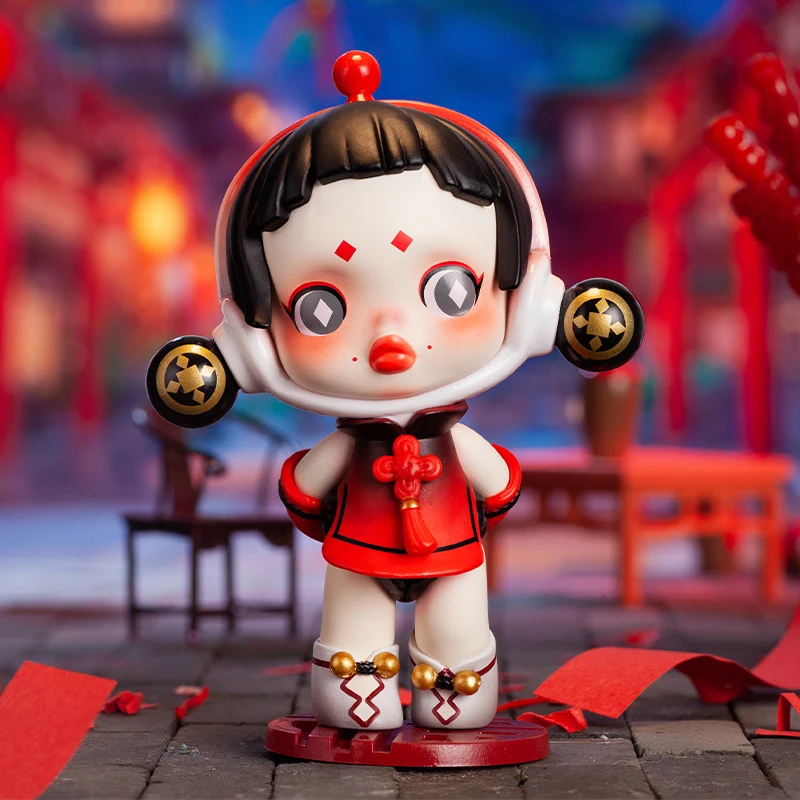 

POP MART серия "год Тигра", стандартная кукла, двойная экшн-фигурка, подарок на день рождения, новый год, детская игрушка