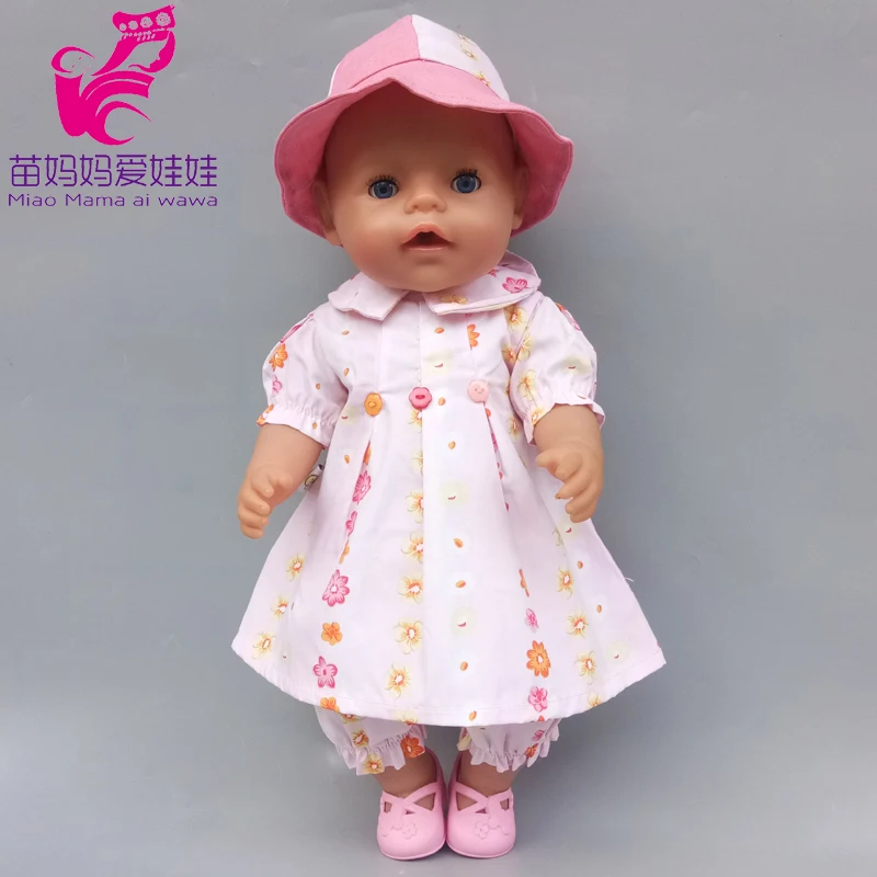 Подходит для 43 см ухода за ребенком мам детские куклы Болельщицы розовое платье 18