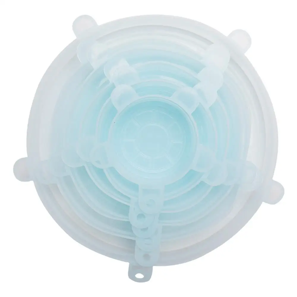 1 шт. многоразовые эластичные силиконовые крышки для пищевых продуктов чаша