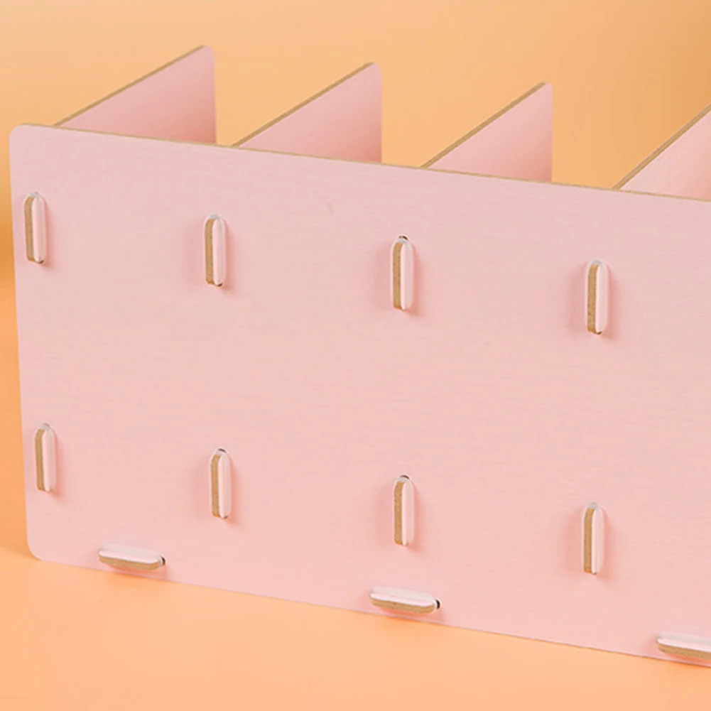 Простой многоярусный книжный шкаф с 4 ячейками оригинальная полка для хранения