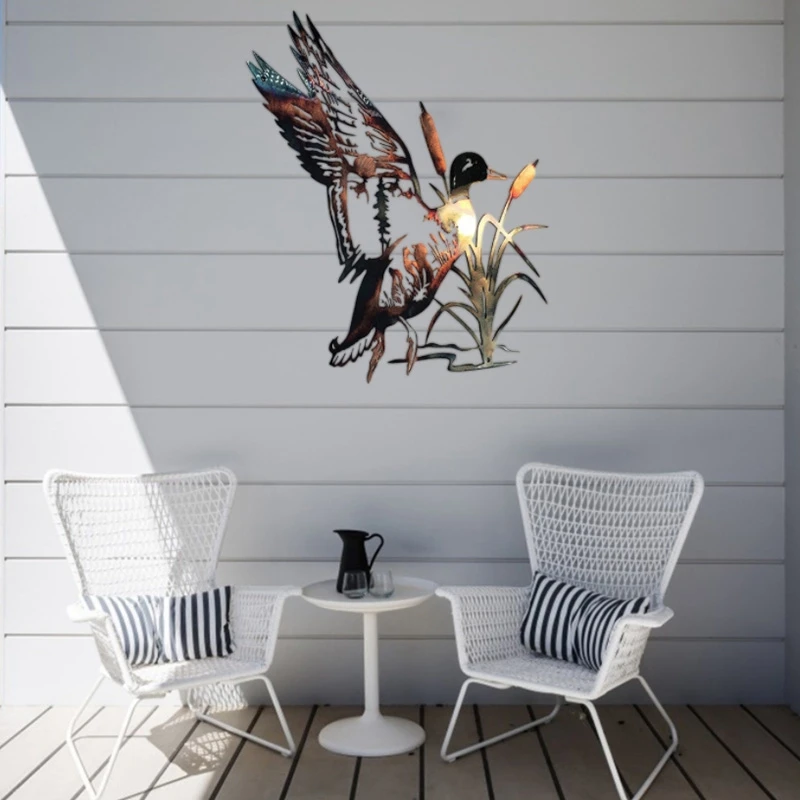 

Animal iron Crafts Garden Silhouettes Indoor Outdoor Decoration Art Sculpture Hanging Decoration Wall Hanging Ornament