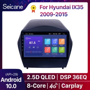 Автомагнитола Seicane, 2DIN, Android 10,0, для Hyundai IX35 2009, 2010, 2011-2015, GPS, мультимедийный плеер с Bluetooth, OBD2, 4 Гб ОЗУ