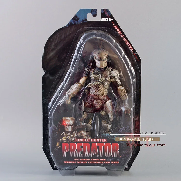 Фигурка хищника NECA серии 8 из ПВХ Классическая модель 25 летия охотника джунглей