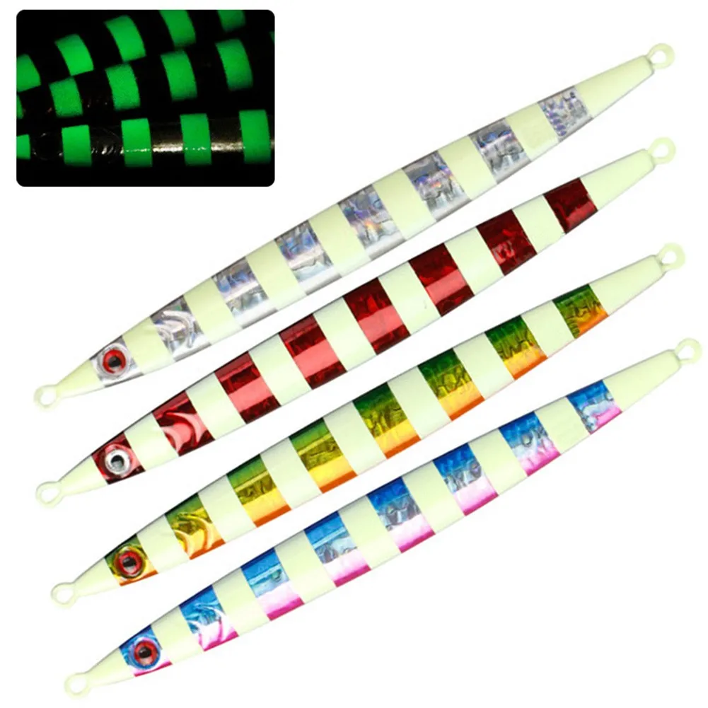 Длинная джиг для Глубоководной Рыбалки приманка рыбалки светящаяся