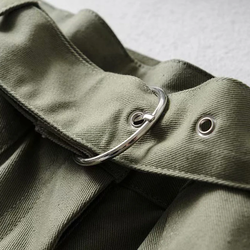 GOPLUS летние широкие шорты с высокой талией и поясом корейские модные хлопковые