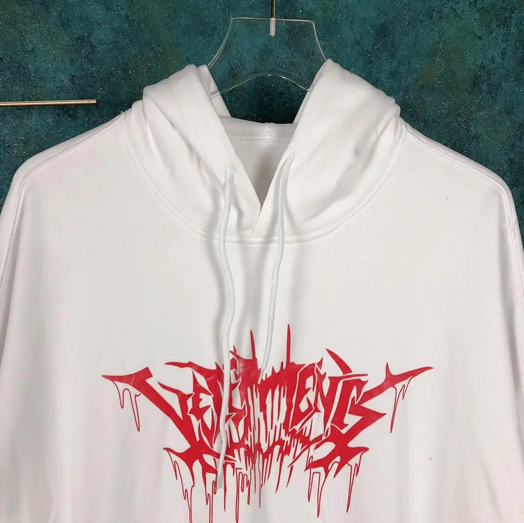 Vetements, толстовки для мужчин и женщин, 1:1, высокое качество, капля крови, надпись, вышивка, хип-хоп, kanye west, vetements, противотуманная Толстовка