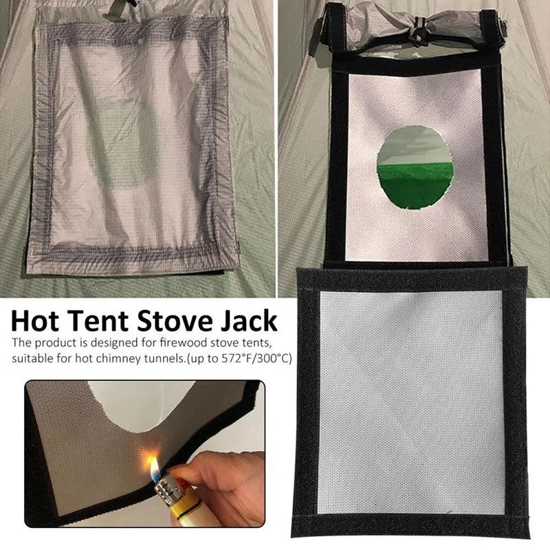 

Hot Sale Tent Stove Jack Pipe Anti Scalding Ring Protective Cover Outdoor Anti-scalding Ring Protection Sleeve For Pipe Road