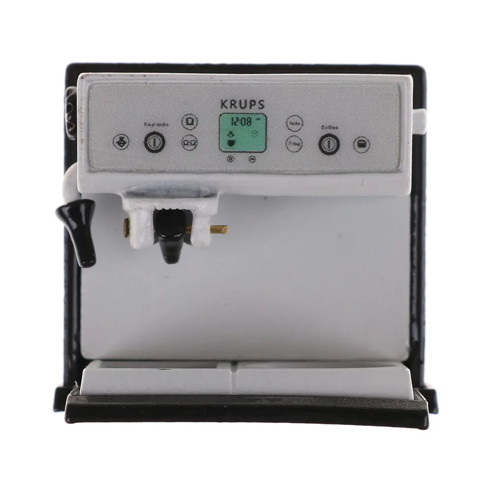 Металлическая Кофеварка имитация кухонной мебели кукольный домик Миниатюрные