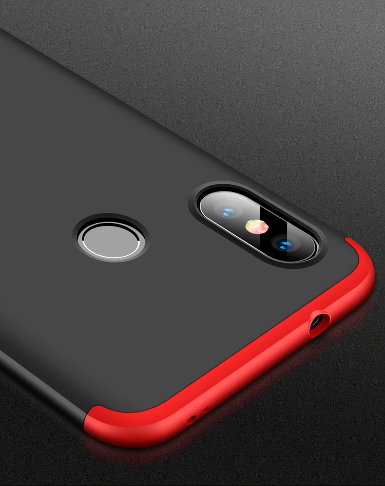 Xiaomi mi A2 Lite чехол Red mi 6 Pro Чехол с защитой на 360 градусов чехол для телефона для Xiaomi mi A2Lite Red mi 6Pro со стеклянной пленкой