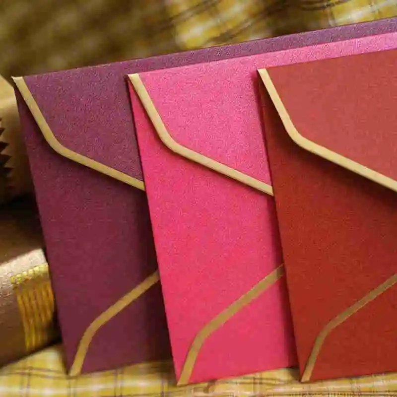 1 шт винтажный Ретро цветной бумажный пустой конверт для приглашения на свадьбу