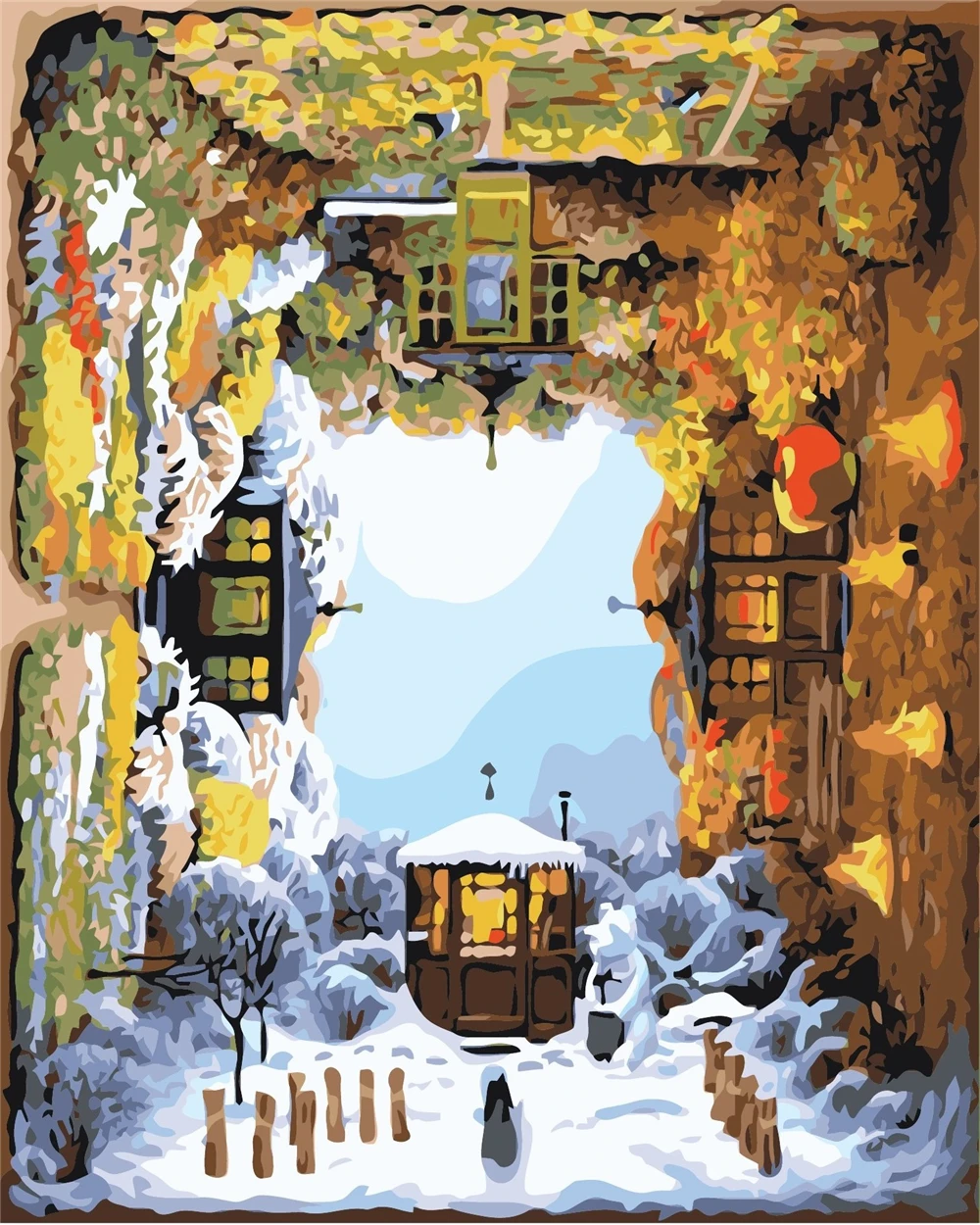 

Картины по номерам на холсте, с изображением пейзажа