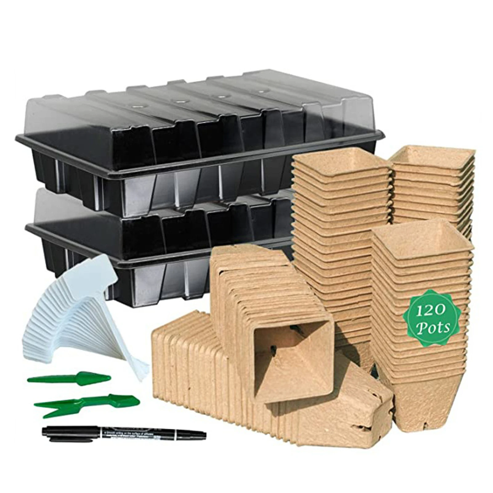 120 шт. сад Кассета для рассады лоток набор суккулентные Цветочные семян овощных
