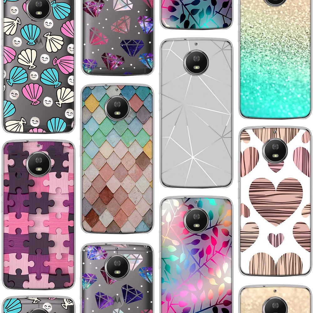 

ciciber Fashion diamond shell Cases For Motorola Moto G7 G6 E6 G5 G5S E5 G4 E4 Z2 Z3 ONE X4 C EU Plus Play Power Silicone Funda