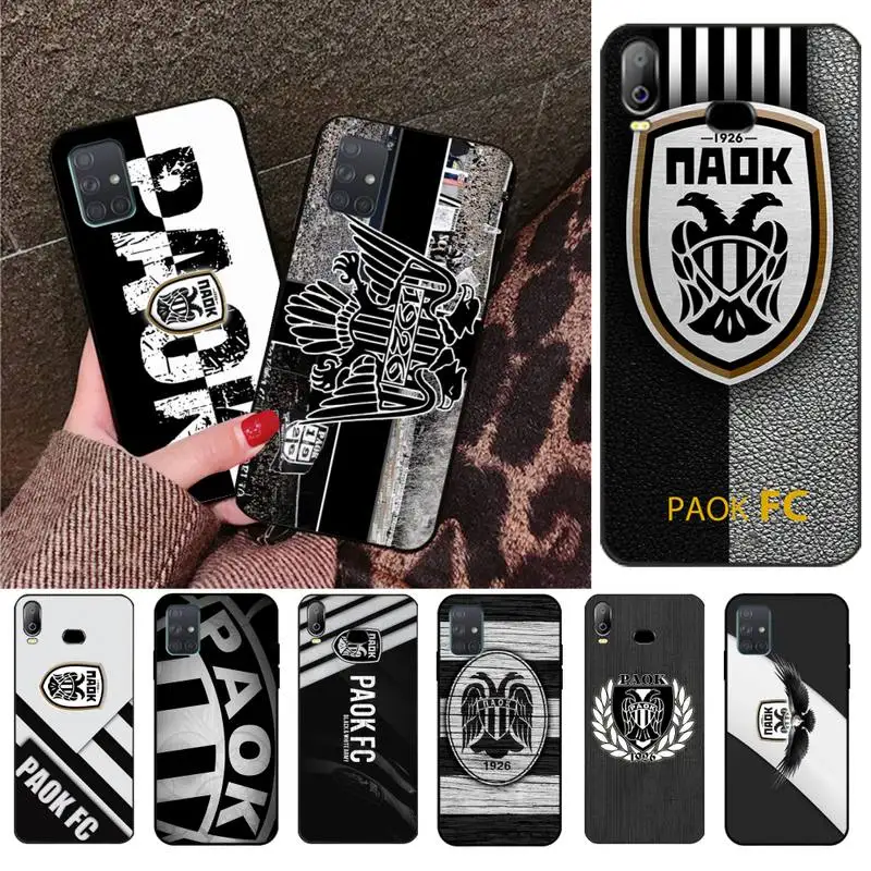 Paok Fc салоники черный тпу мягкий чехол для телефона Samsung A10 A20 A30 A40 A50 A70 A80 A71 A51 A6 A8
