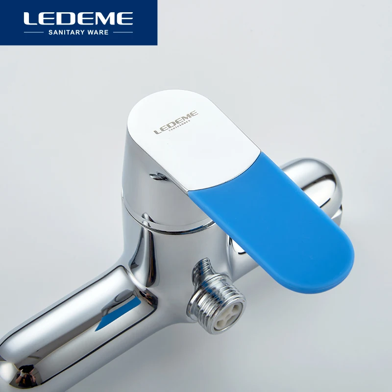 LEDEME Faucet L2053 Смеситель для душевой кабины Латунь Цвет: Хром | Обустройство дома