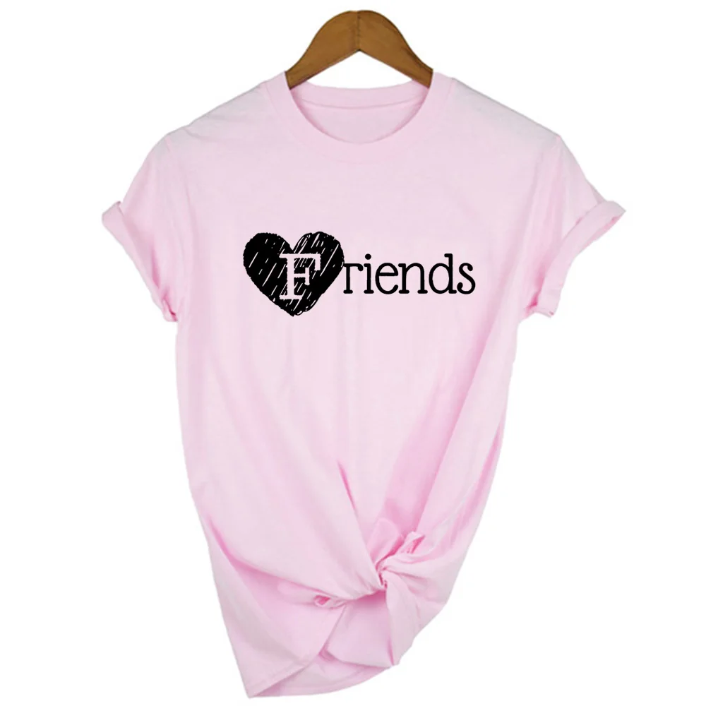 1 шт. женская футболка с надписью Best Friend Forever BFF летняя короткими рукавами