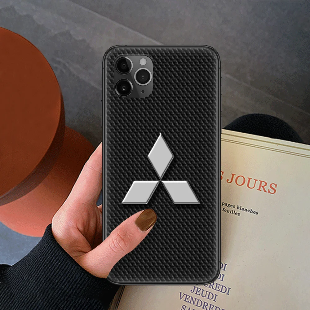 

Mitsubishi Phone Case For Iphone 4 4s 5 5S SE 5C 6 6S 7 8 Plus X XS XR 11 12 Mini Pro Max 2020 black Waterproof Fashion Bumper