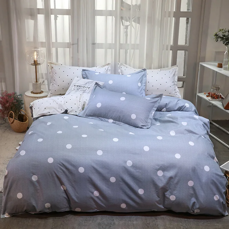 Classic Cow Pattern Queen Bedding Set 5 Size Bed Linen 4pcs Duvet Cover Pastoral Sheet Ab Side Heart | Дом и сад
