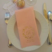 50pcs personalized text napkins dinnernapkins serwetki bedruckte servietten hochzeit wedding birthday baptism napkins