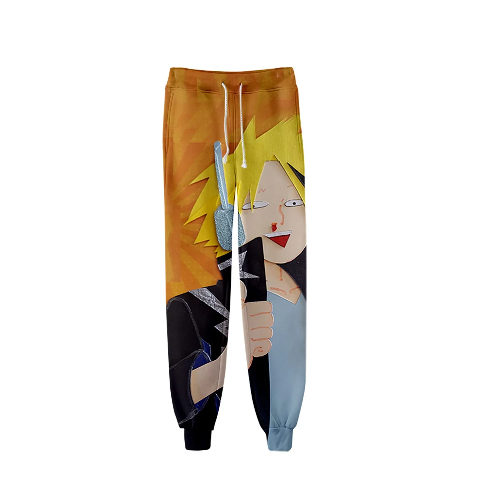 

Denki Kaminari Trousers Anime Printed Men Women Streetwear Pants Threaded comfortable Sweatpants Harajuku Bunched Leg Pants