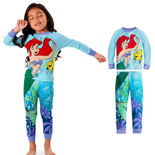 Conjunto de pijama de sirena para niños y niñas...