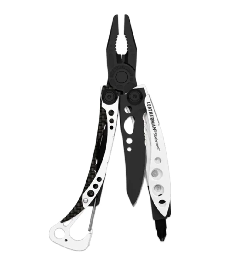 Black White LEATHERMAN-skelecool легкий Мультитул с комбинированным ножом и открывалкой для бутылок XS/SX/CX/RX - Цвет: Black White