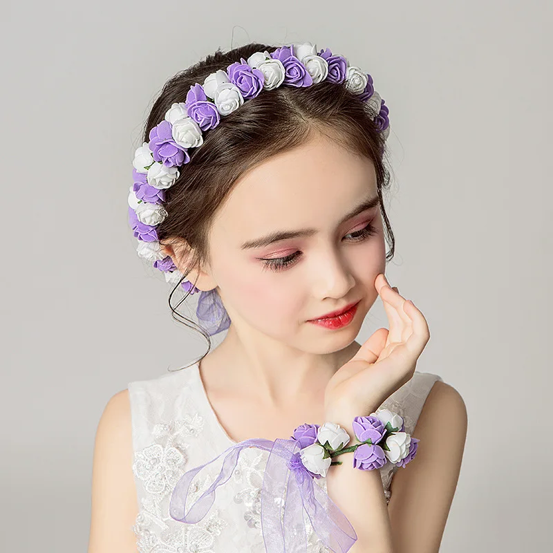 Женская Цветочная Гирлянда для волос аксессуар волос|Аксессуары девочек| |