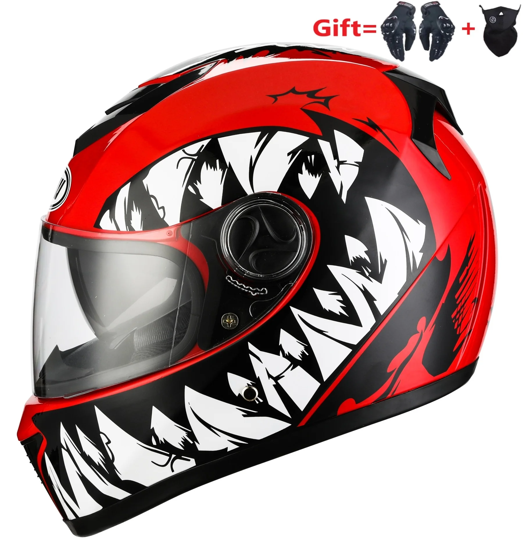 2 подарки полный уход за кожей лица Moto rcycle шлем Двойной объектив крест двойной