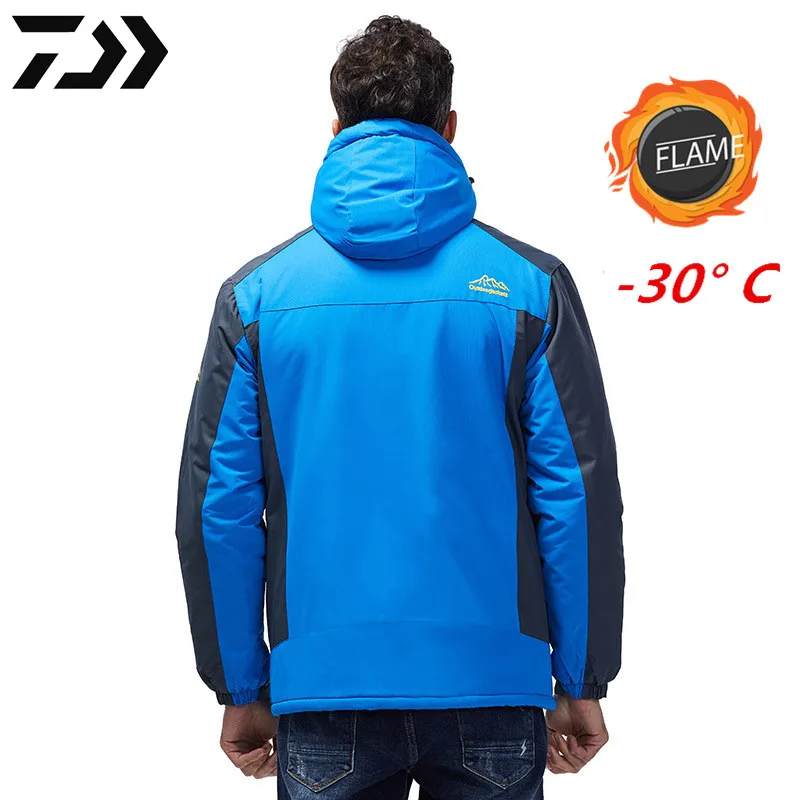

New Jackets DAIWA Fishing Clothing Winter Autumn Waterproof Warm Fishing Jackets Men Fleece Thick Outdoor Fishing Shirts L-9XL