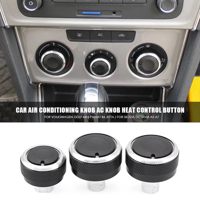 3 шт. ручка кондиционера для автомобиля Ручка переменного тока кнопка управления