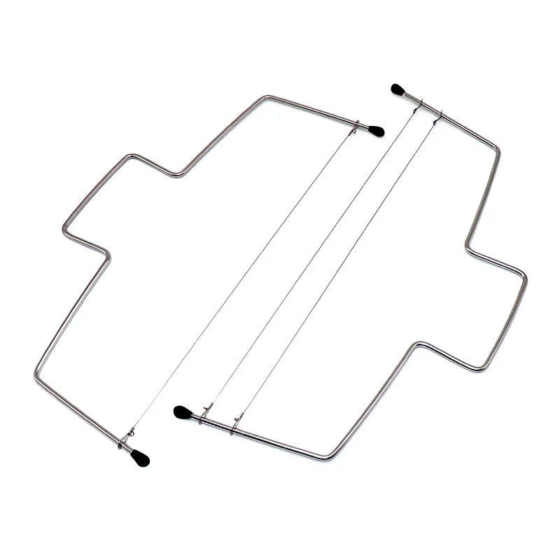 

DIY Double Cord Cake Cutter Stainless Steel 2-Line Adjustable Slicer Bread Butter Separator Pastry Knife Kitchen Baking Tools