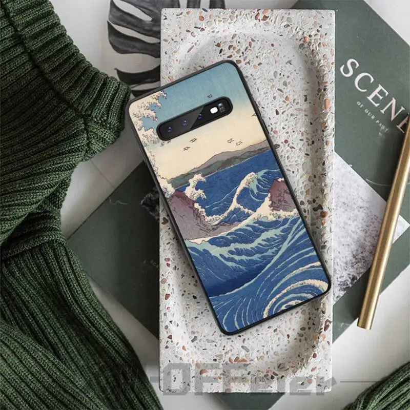 The Great Wave off Kanagawa Мягкий силиконовый чехол для телефона Samsung S5 6 7 8 9 10 S8 S9 S10 plus S10E lite