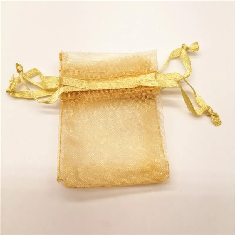 100 шт./лот Сумка из органзы на шнурке сумка для ювелирных изделий упаковка сумки