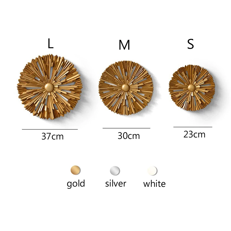 

Modern creative wall decoration round resin living room Southeast Asian restaurant porch background wall 3D pendant mx6031512