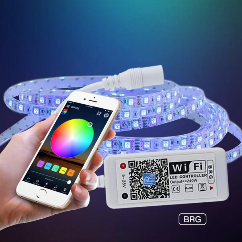 

WIFI LED Control ler DC 9V-28V мобильное приложение пульт дистанционного управления с Android IOS app control ler для светодиодной ленты