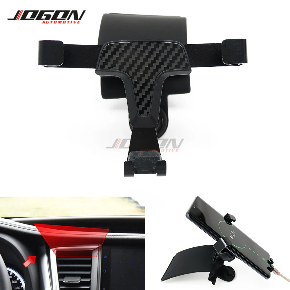 

Gravity Car Bracket Cell Phone Holder Air Vent Outlet Dashboard Mount Stand For Toyota Highlander XU50 Facelift 2015-2018