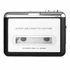 Новый Кассетный USB-проигрыватель, лента для ПК, суперпортативный конвертер USB Cassette-to-MP3 с USB-кабелем и наушниками.